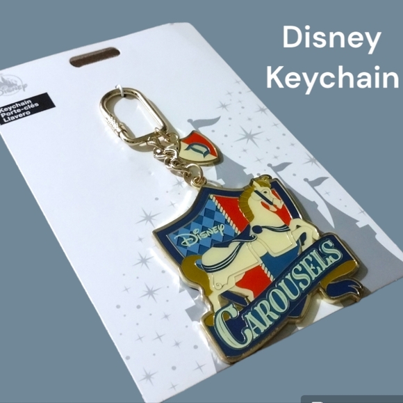 🎯🎯 SALE 🎯🎯 Nwt Disney Carousel Keychain - Picture 4 of 4
